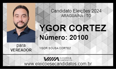 Candidato YGOR CORTEZ 2024 - ARAGUAÍNA - Eleições