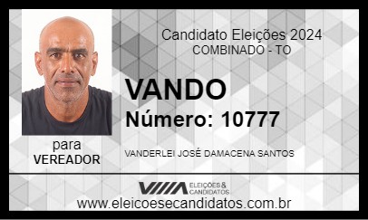 Candidato VANDO 2024 - COMBINADO - Eleições