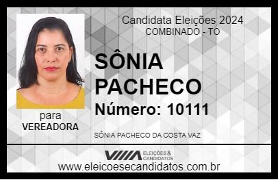 Candidato SÔNIA PACHECO 2024 - COMBINADO - Eleições