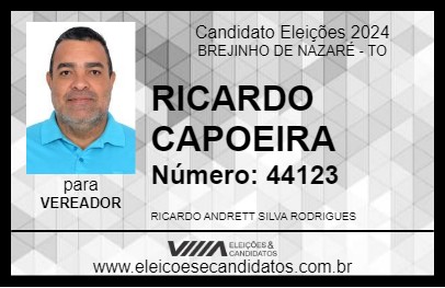 Candidato RICARDO CAPOEIRA 2024 - BREJINHO DE NAZARÉ - Eleições