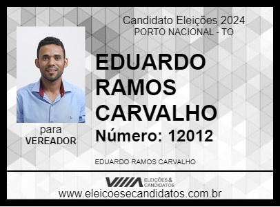 Candidato EDUARDO RAMOS 2024 - PORTO NACIONAL - Eleições