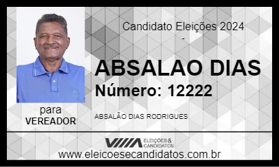 Candidato ABSALAO  DIAS 2024 - PORTO NACIONAL - Eleições