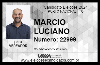 Candidato MARCIO LUCIANO 2024 - PORTO NACIONAL - Eleições