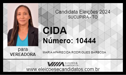 Candidato CIDA 2024 - SUCUPIRA - Eleições