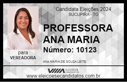 Candidato PROFESSORA ANA MARIA 2024 - SUCUPIRA - Eleições