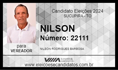 Candidato NILSON 2024 - SUCUPIRA - Eleições