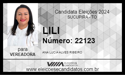 Candidato LILI 2024 - SUCUPIRA - Eleições