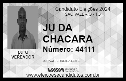 Candidato JU DA CHACARA 2024 - SÃO VALÉRIO - Eleições