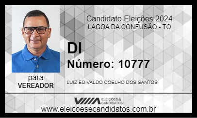 Candidato DI DO POVO 2024 - LAGOA DA CONFUSÃO - Eleições