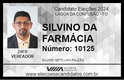 Candidato SILVINO DA FARMÁCIA 2024 - LAGOA DA CONFUSÃO - Eleições