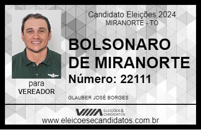 Candidato BOLSONARO DE MIRANORTE 2024 - MIRANORTE - Eleições