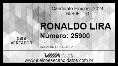 Candidato RONALDO LIRA 2024 - GURUPI - Eleições