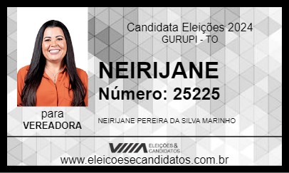 Candidato NEIRIJANE 2024 - GURUPI - Eleições