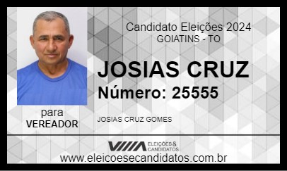 Candidato JOSIAS CRUZ 2024 - GOIATINS - Eleições