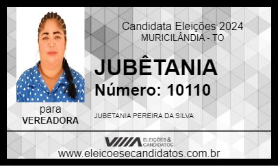 Candidato JUBÊTANIA 2024 - MURICILÂNDIA - Eleições