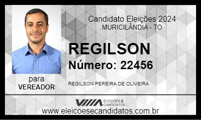 Candidato REGILSON 2024 - MURICILÂNDIA - Eleições