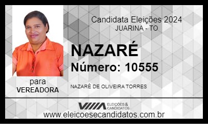 Candidato NAZARÉ 2024 - JUARINA - Eleições