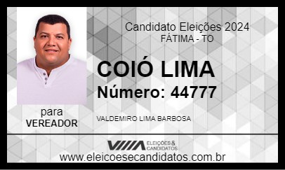 Candidato COIÓ LIMA 2024 - FÁTIMA - Eleições