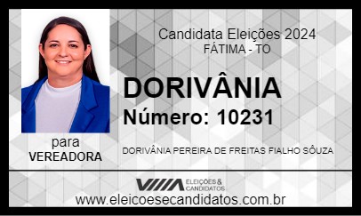 Candidato DORIVÂNIA 2024 - FÁTIMA - Eleições