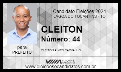 Candidato CLEITON 2024 - LAGOA DO TOCANTINS - Eleições