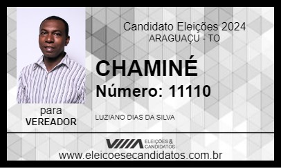 Candidato CHAMINÉ 2024 - ARAGUAÇU - Eleições