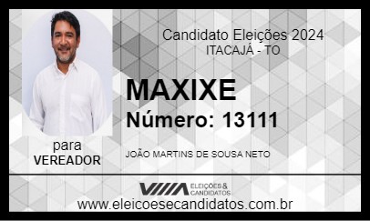 Candidato MAXIXE 2024 - ITACAJÁ - Eleições