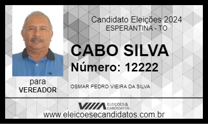 Candidato CABO SILVA 2024 - ESPERANTINA - Eleições