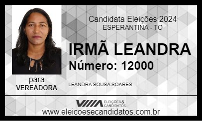 Candidato IRMÃ LEANDRA 2024 - ESPERANTINA - Eleições