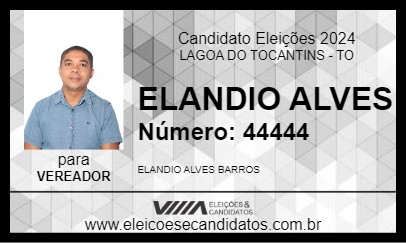 Candidato ELANDIO ALVES 2024 - LAGOA DO TOCANTINS - Eleições