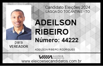 Candidato ADEILSON RIBEIRO 2024 - LAGOA DO TOCANTINS - Eleições