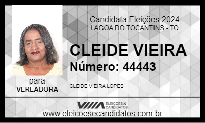 Candidato CLEIDE VIEIRA 2024 - LAGOA DO TOCANTINS - Eleições