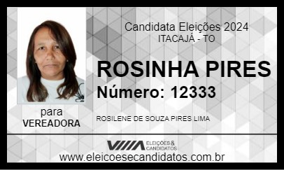 Candidato ROSINHA PIRES 2024 - ITACAJÁ - Eleições