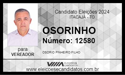 Candidato OSORINHO 2024 - ITACAJÁ - Eleições