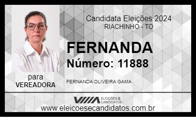 Candidato FERNANDA 2024 - RIACHINHO - Eleições