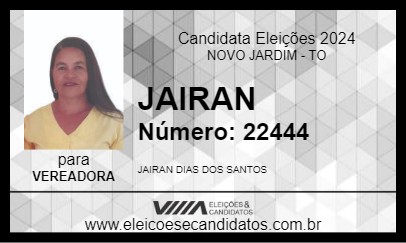 Candidato JAIRAN 2024 - NOVO JARDIM - Eleições