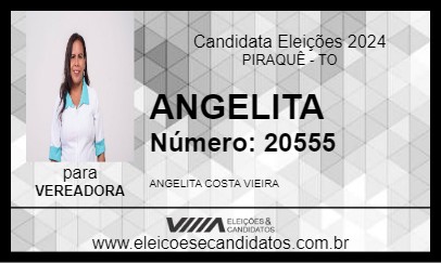 Candidato ANGELITA 2024 - PIRAQUÊ - Eleições