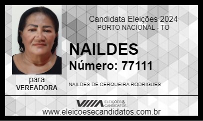 Candidato NAILDES 2024 - PORTO NACIONAL - Eleições