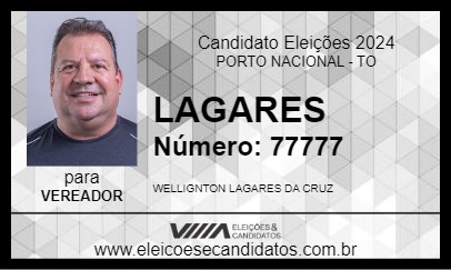 Candidato LAGARES 2024 - PORTO NACIONAL - Eleições