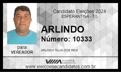 Candidato ARLINDO 2024 - ESPERANTINA - Eleições