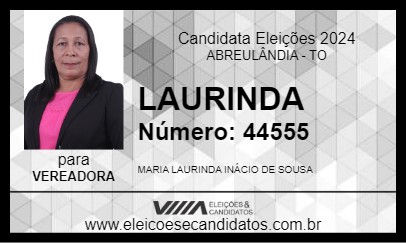 Candidato LAURINDA 2024 - ABREULÂNDIA - Eleições