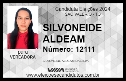 Candidato SILVONEIDE ALDEAM  2024 - SÃO VALÉRIO - Eleições