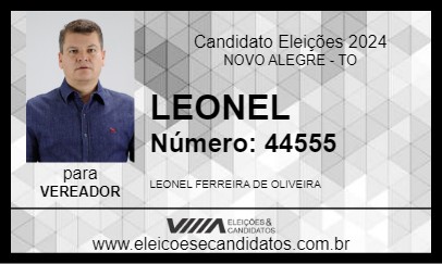 Candidato LEONEL 2024 - NOVO ALEGRE - Eleições