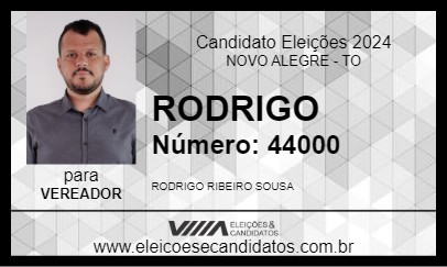 Candidato RODRIGO 2024 - NOVO ALEGRE - Eleições