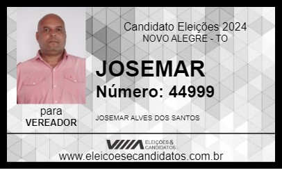 Candidato JOSEMAR 2024 - NOVO ALEGRE - Eleições