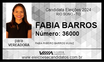 Candidato FABIA BARROS 2024 - RIO SONO - Eleições