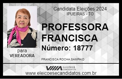 Candidato PROFESSORA FRANCISCA 2024 - IPUEIRAS - Eleições