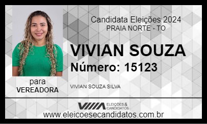 Candidato VIVIAN SOUZA 2024 - PRAIA NORTE - Eleições