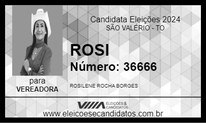 Candidato ROSI 2024 - SÃO VALÉRIO - Eleições