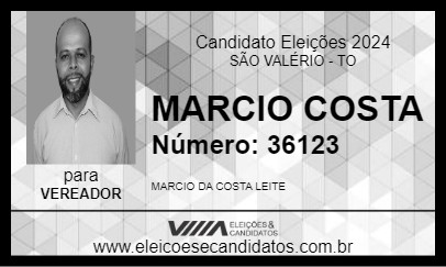 Candidato MARCIO COSTA 2024 - SÃO VALÉRIO - Eleições