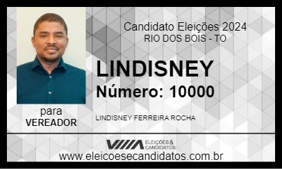 Candidato LINDISNEY 2024 - RIO DOS BOIS - Eleições